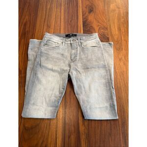 Jordan Craig Men's Gray Sean High Rise Faded Skinny Jeans Size 32/34